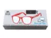 Leesbril Montana +3.00 dtp blue light filter rood