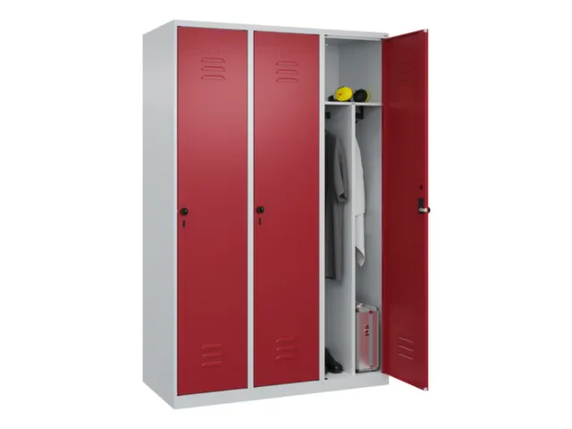 locker voor scheiding van kleding,HxBxD 1850x1200x500mm,3vak