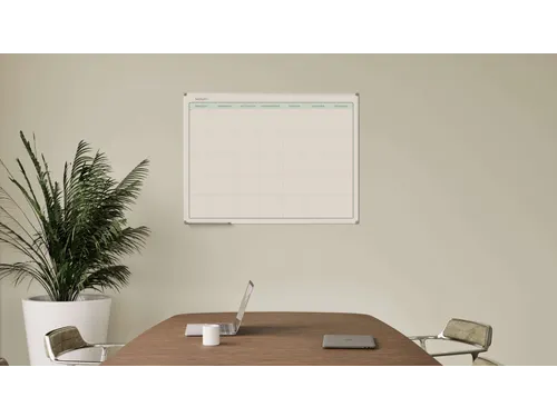 Maandplanner Elegance Duits softline profiel 8mm 90x120cm aluframe