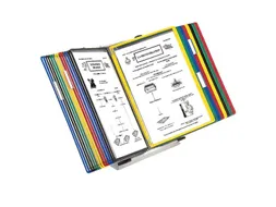 Zichtpanelensysteem Tarifold Bureauset A4 Grijs met 30 tassen Assorti