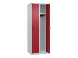 locker,HxBxD 1850x600x500mm,2vak,vak B 300mm,draaigrendel