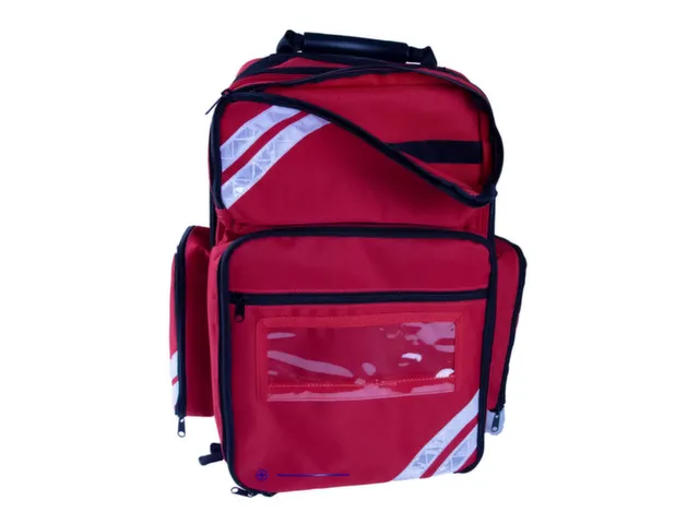 reddingsrugzak,DIN 14142/EHBO-set,Cordura,rood,HxBxD 450x270x180mm