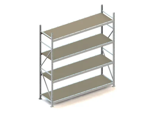 Breedvakstelling Basisveld 2500x2200x650mm 4 Houten Legborden 600kg