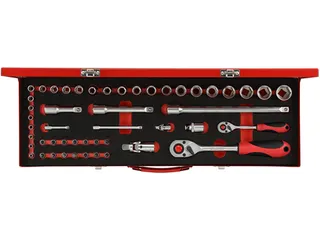 GEDORE RED R46004049 Dopsleutelset 1/4 inch+1/2 inch 49-delig - 1