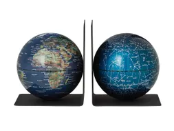 Boekensteun TROIKA met magnetische Wereldbol 13cm 2 stuks Assorti