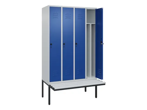 locker voor scheiding van kleding,HxBxD 2120x1200x815mm,4vak