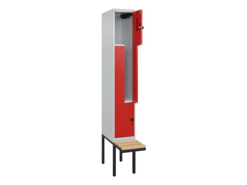 Z-garderobekast,HxBxD 2120x300x815mm,2vak,vak B 300mm,draaigrendel