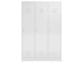 garderobekast,HxBxD 1800x1185x500mm,3vak,vak B 395mm,klink,sokkel - 2