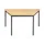 Tafel Trapeziumvormig 120x60 Cm Frame Zwart Blad Beuken