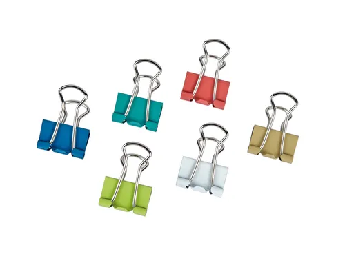 Papierklem MAUL 215 foldback 7mm + 9mm assorti