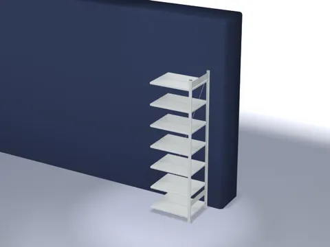 dossierstelling,aanbouwveld,HxBxD 2350x760x635mm,vaklast 90kg