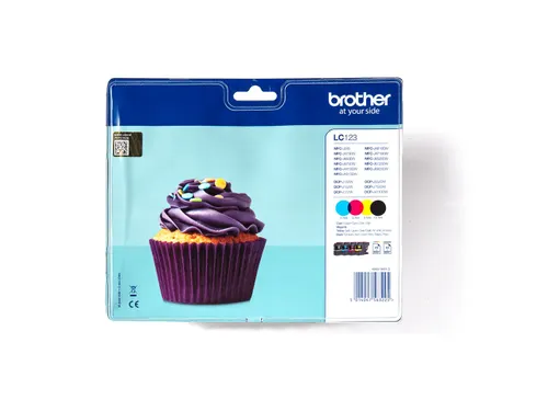 Brother LC-123 Valuepack Inktcartridges Zwart + Kleur