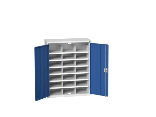 post-/sorteerkast 1000x800x350mm 3x7vakken RAL7035+RAL5010
