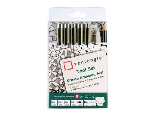 Fineliner Bruynzeel Zentangle Pigma Micron Assorti Zwart 12 Stuks