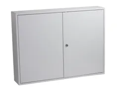 sleutelkast,400haak,HxBxD 550x730x140mm,romp grijs,front grijs