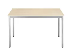 Tafel Vierkant 160x80 Cm Rechthoekig Frame Aluminium Blad Esdoorn