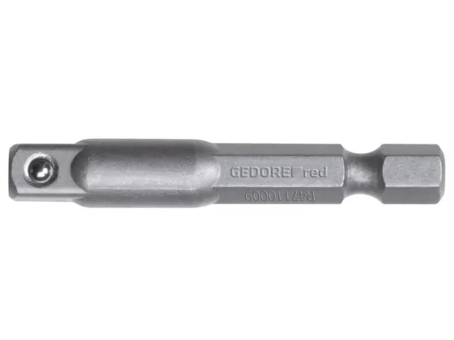 R47110009 Aandrijfadapter 1/4 inch vierkant x 1/4 inch zeskant 50mm