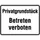 verbodsbord,Privéterrein - Betreden verboden,aluminium gemerkt