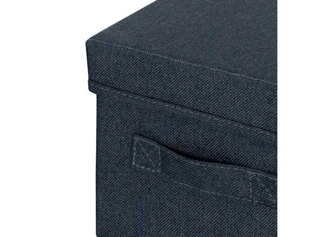 Boîte de rangement Leitz tissu avec couvercle 190x160x285mm gris 2pcs