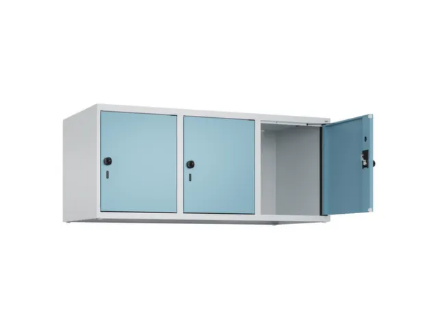 opzetkast,v. locker,3vak.,vak B 400mm,HxBxD 500x1200x500mm