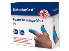 Detectaplast Zelfklevend Schuimverband 6cm x 1mtr Blauw