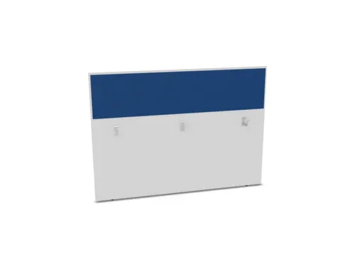baliepaneel,v. bureau,aanbouw achter,B 1600mm,Bl-wit,BN6016-blauw
