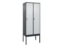 locker,HxBxD 2120x800x500mm,2vak,vak B 400mm,draaigrendel