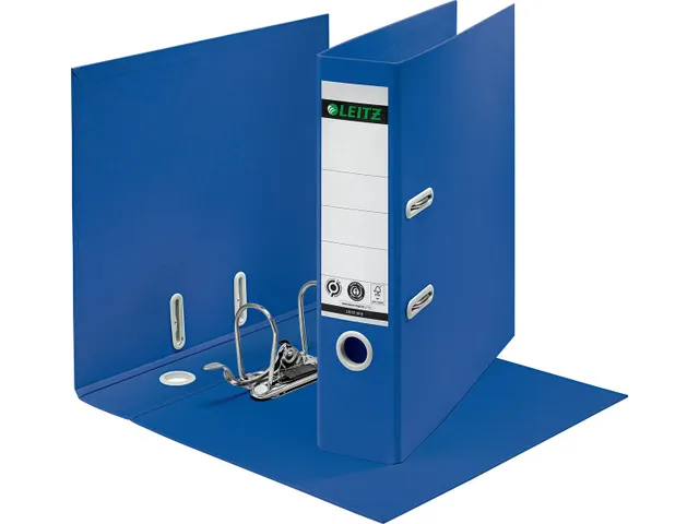 Recycle 180° classeur à levier, dos de 8 cm, bleu