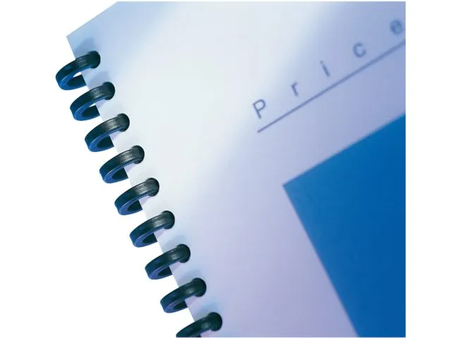 Bindrug Gbc Clickbind 34-rings 8mm Zwart 50 Stuks