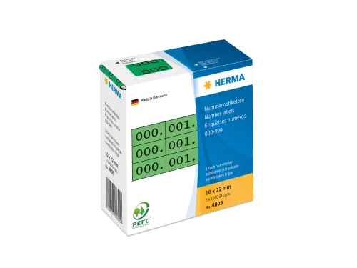 Herma 4805 Nummer Etiketten Groen