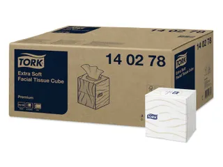 Tork 140278 Facial Tissues Kubus Extra Soft Premium 2-laags 30x100 vel - 1