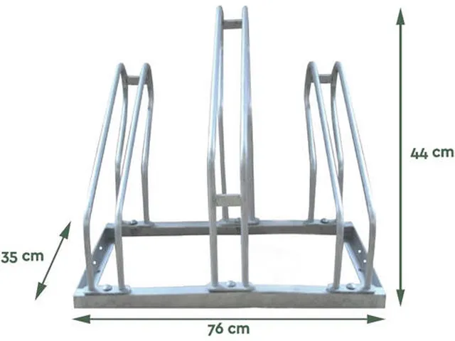 Fietsenrek Zilver 3 Fietsen BS300