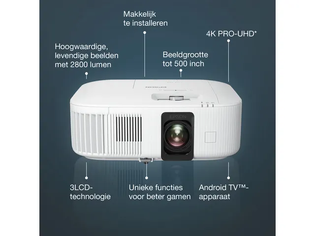 Projector Epson TW6250 4K PRO-UHD-projector Wit