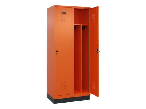 locker voor scheiding van kleding,HxBxD 1950x800x500mm,2vak