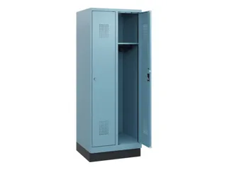 schoollocker,HxBxD 1630x600x500mm,2vak,vak B 300mm,cil.-slot,sokkel - 1