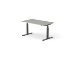 Elektrisch ihv bureau HxBxD 640-1300x1800x900mm blad grijs