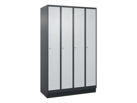 locker voor scheiding van kleding,HxBxD 1950x1200x500mm,4vak