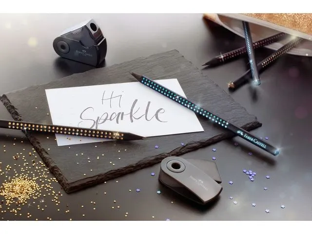 Crayon Faber-Castell graphite Grip Sparkle Midnight or
