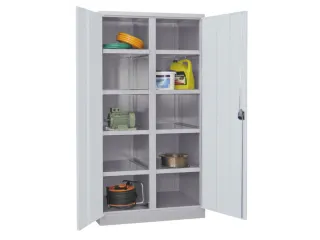 Materiaalkast 1950x1040x630mm Scheidingswand 8legborden Lichtgrijs - 1