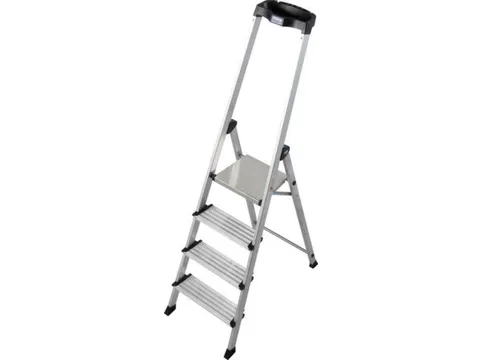 escabeau industriel à un côté 4marche(s) lisse L 1 8m alu