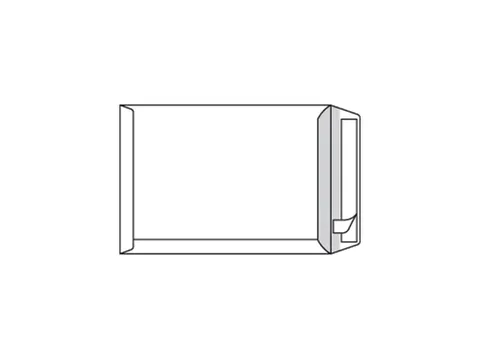 Zak Akte Envelop C4 229x324mm Zonder Venster Strip Naturel wit