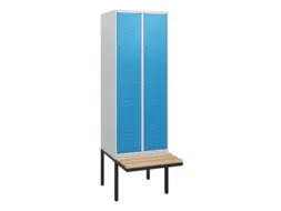 Dubbeldekse dekenkist,HxBxD 1950x600x815mm,2x2vak.,vak B 300mm