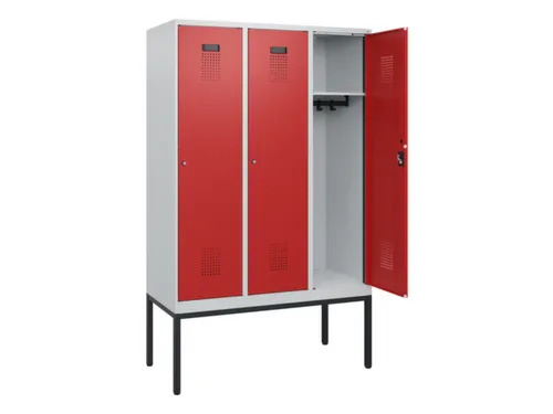 schoollocker,HxBxD 1950x1200x500mm,3vak,vak B 400mm,cil.-slot