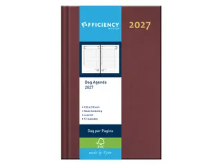 Agenda 2027 Ryam Efficiency Baladek 1dag/1pagina bordeaux - 1