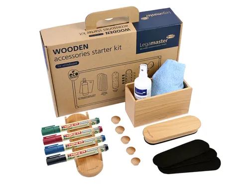 Whiteboard accessoire starter kit Legamaster WOODEN 17 stuks
