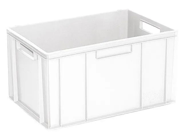 Euronorm Stapelkrat Pe 320x600x400mm 63liter Wit