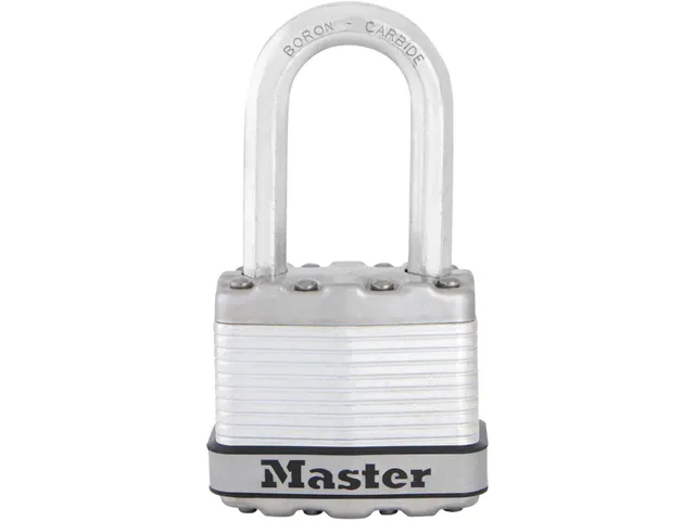 9140EURQNOP Lot de 4 Cadenas à Clé en Aluminium Massif, Gris, 4 x 5,9 x