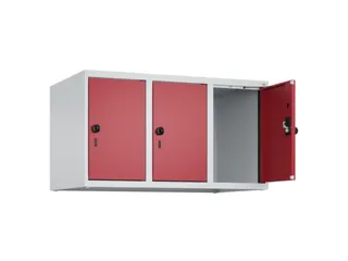 opzetkast,v. locker,3vak.,vak B 300mm,HxBxD 500x900x500mm,draaigrendel - 1