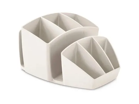 Pot a crayons 8 comp. beige - ClassicFrance, recycle, blauer