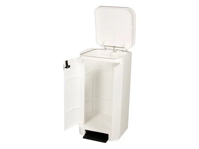 Pedaalemmer Verrijdbaar 100 Liter Step-On Best Wit